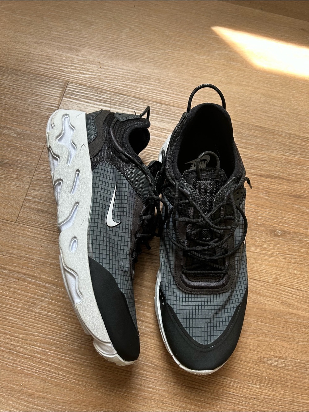 Nike React Men’s Gray and Black Sneakers